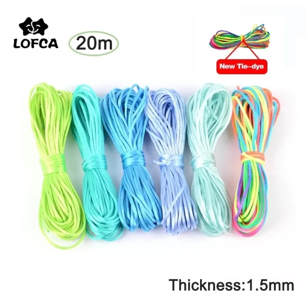 Knotting Cord Silk - 20 متر/وحدة DIY النايلون حبال 1.5