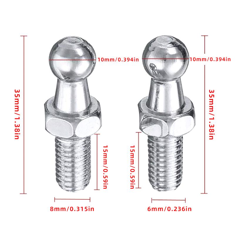 Eyepin Ball End - قطعتان من حوامل زنبرك الصمامات ذات