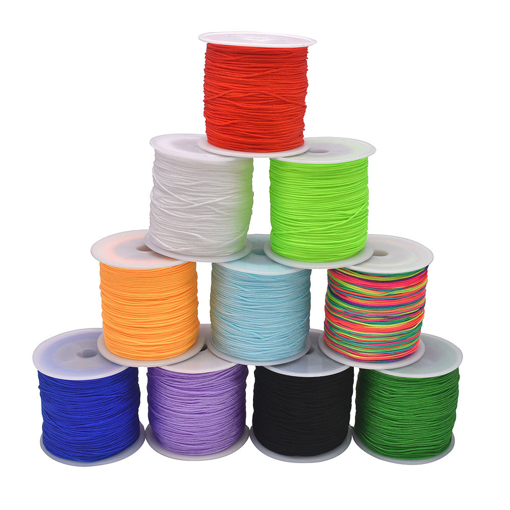Knotting Cord Silk - حبل ساتان نايلون لصنع المجوهرات ،