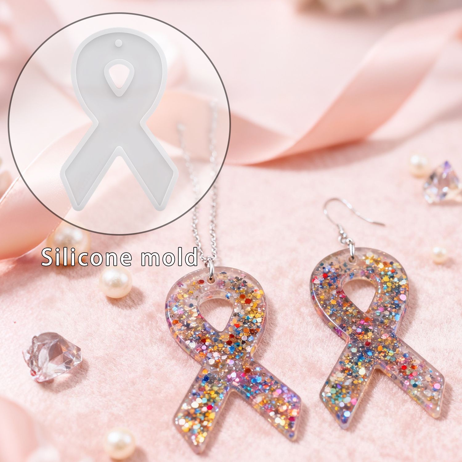 Resin Mold Jewelry - قوالب راتينج حلق الشريط DIY، قوالب