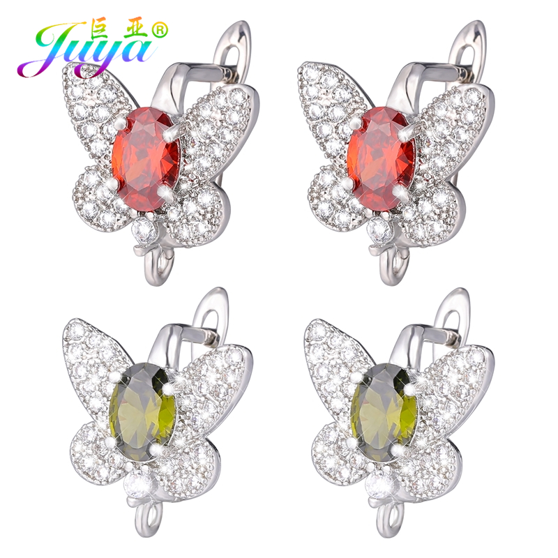 Jewelry Making Silver - أقراط الفراشة المطلية بالذهب والفضة من