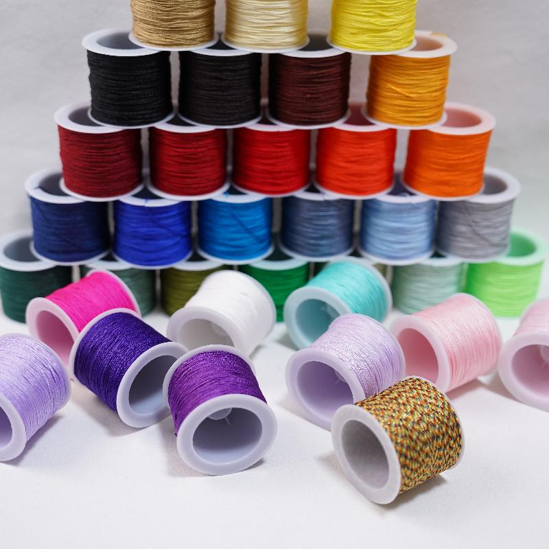Knotting Cord Silk - جديد 50 متر 0.8 مللي متر