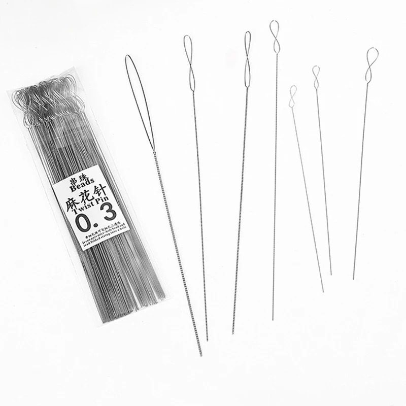 7 قطع من إبر الأسلاك الملتوية  - مراجعة Knotting Cord Silk وسعره