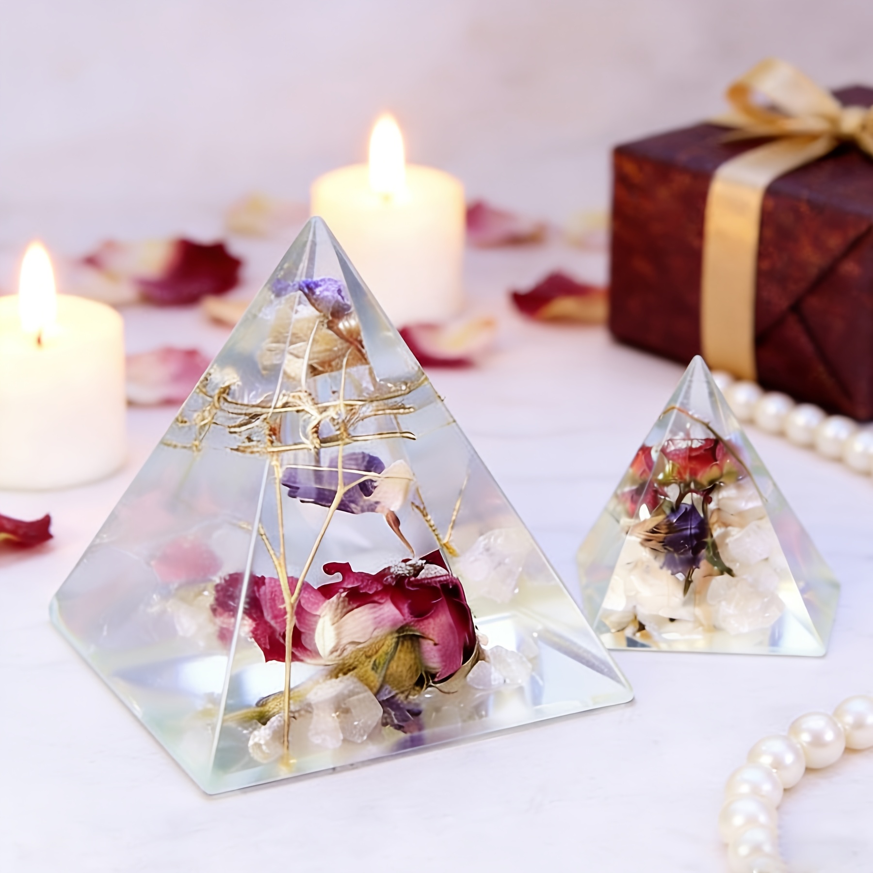 5 قطع - قوالب راتنجية هرمية ال - مراجعة Resin Mold Jewelry وسعره