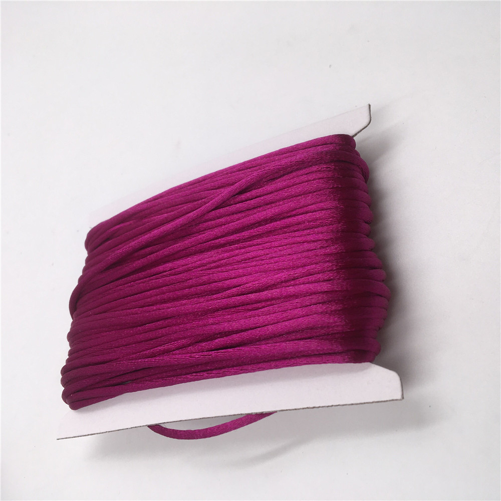 2 مللي متر مضفر مكرامية الحرير - مراجعة Knotting Cord Silk وسعره