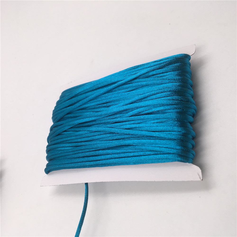 2 مللي متر مضفر مكرامية الحرير - مراجعة Knotting Cord Silk وسعره