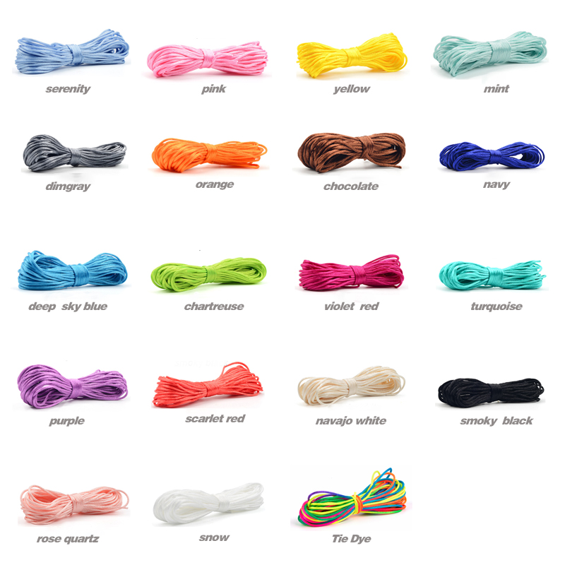20 متر/وحدة DIY النايلون حبال  - مراجعة Knotting Cord Silk وسعره