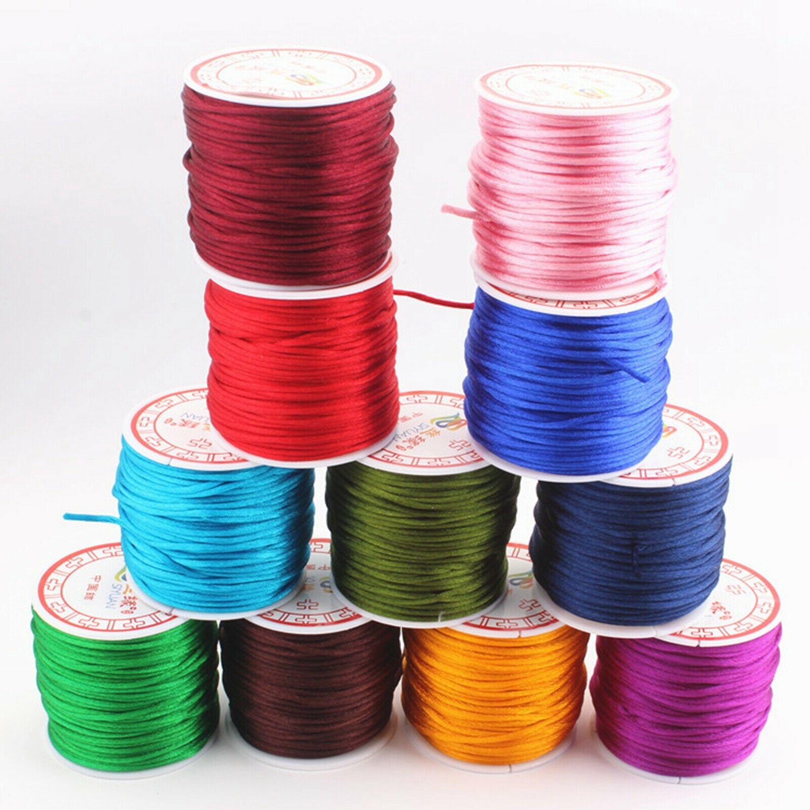 حبل من الساتان والنايلون ، 40  - مراجعة Knotting Cord Silk وسعره