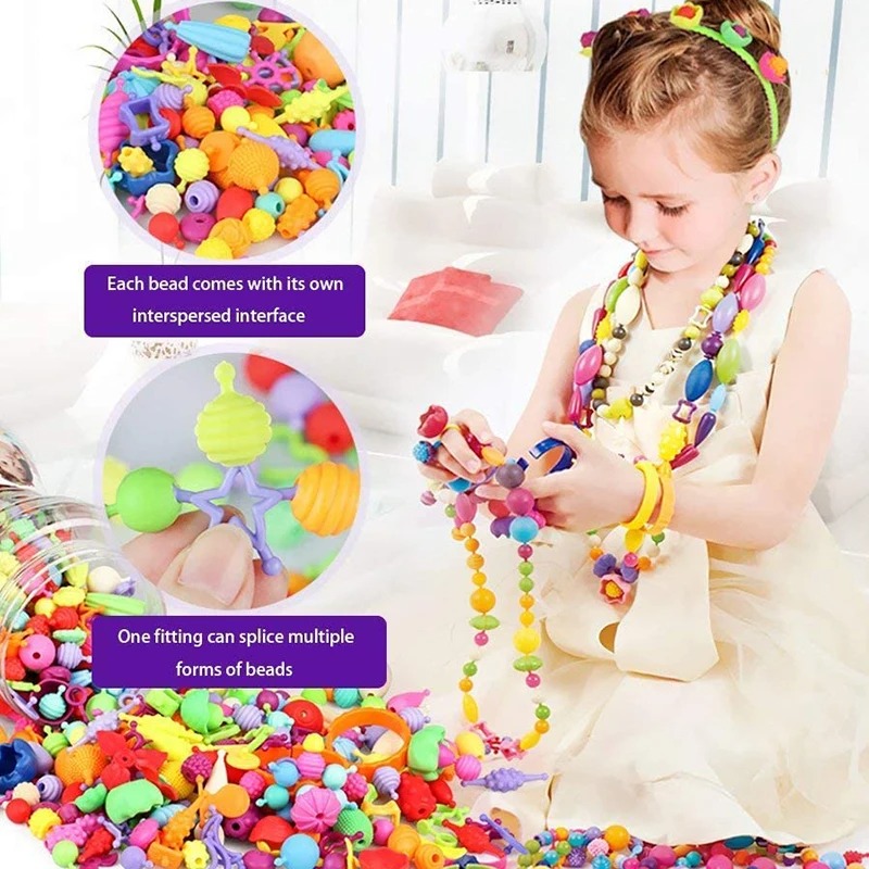 188-608 قطعة البوب الخرز الأطف - مراجعة Jewelry Making 4 Year Old وسعره