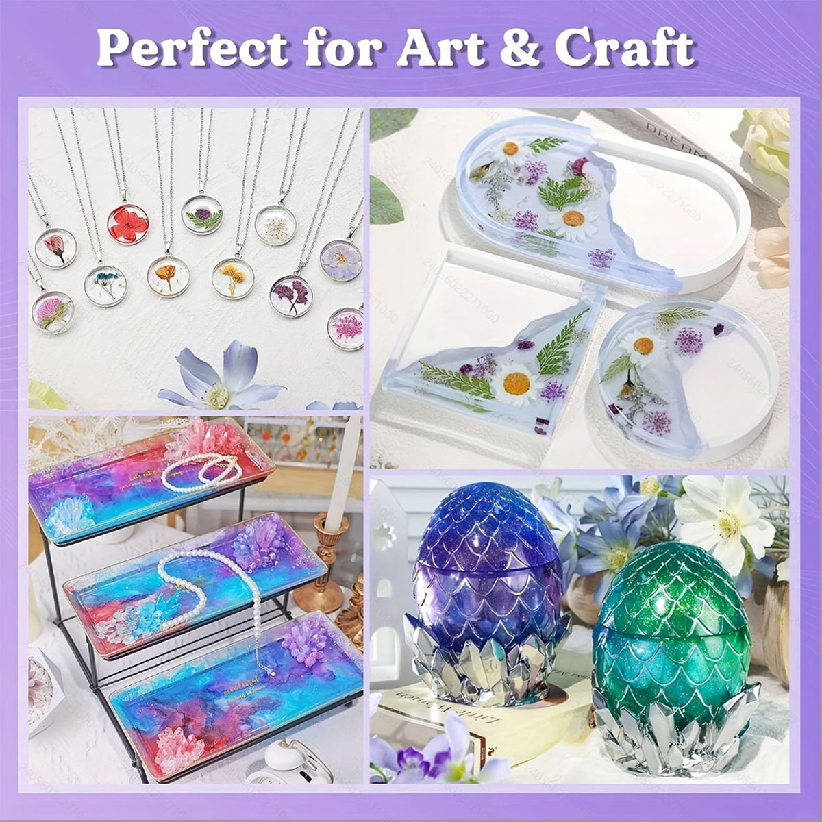 مجموعة راتينج الصب الشفاف الكر - مراجعة Resin Mold Jewelry وسعره