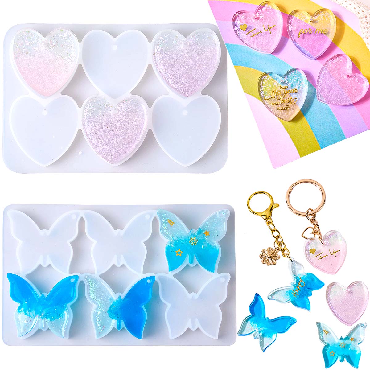 قالب سيليكون للأقراط بستة فتحا - مراجعة Resin Mold Jewelry وسعره