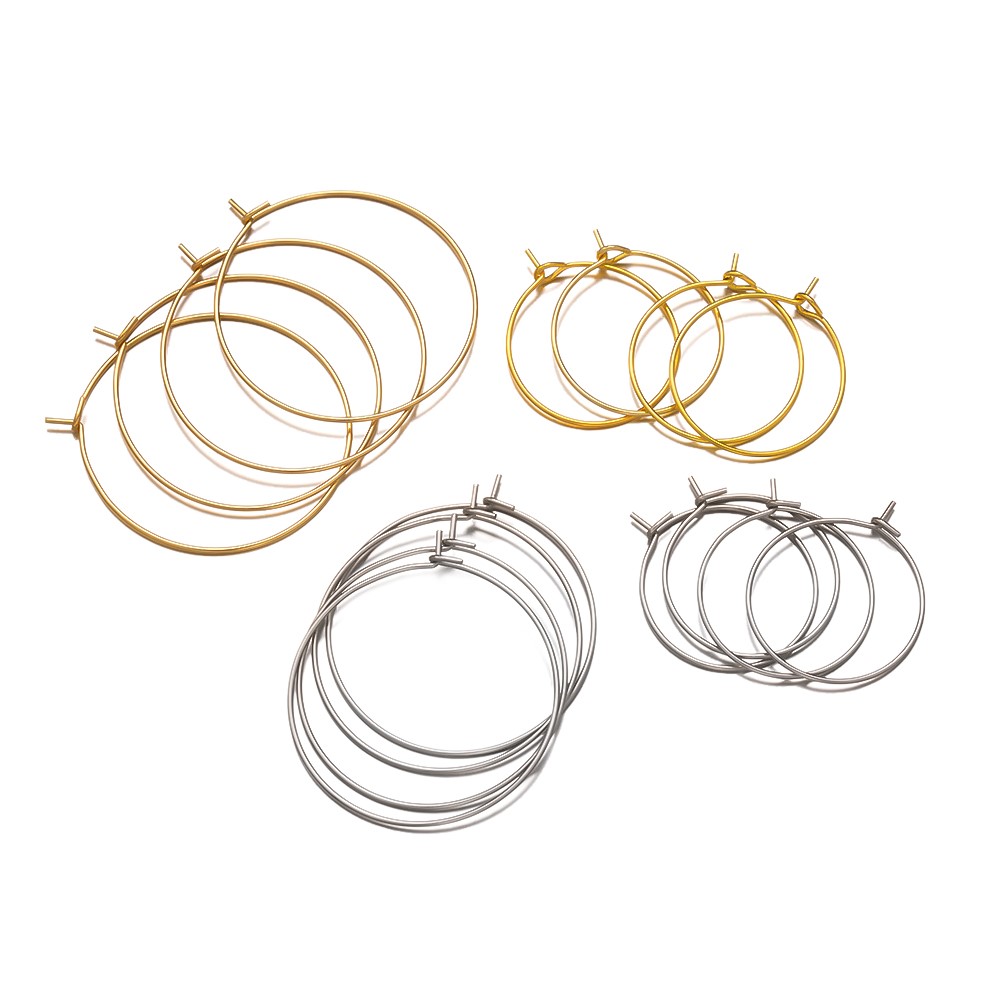 50 قطعة من حلقات الأقراط الدائ - مراجعة Jewelry Making Silver وسعره