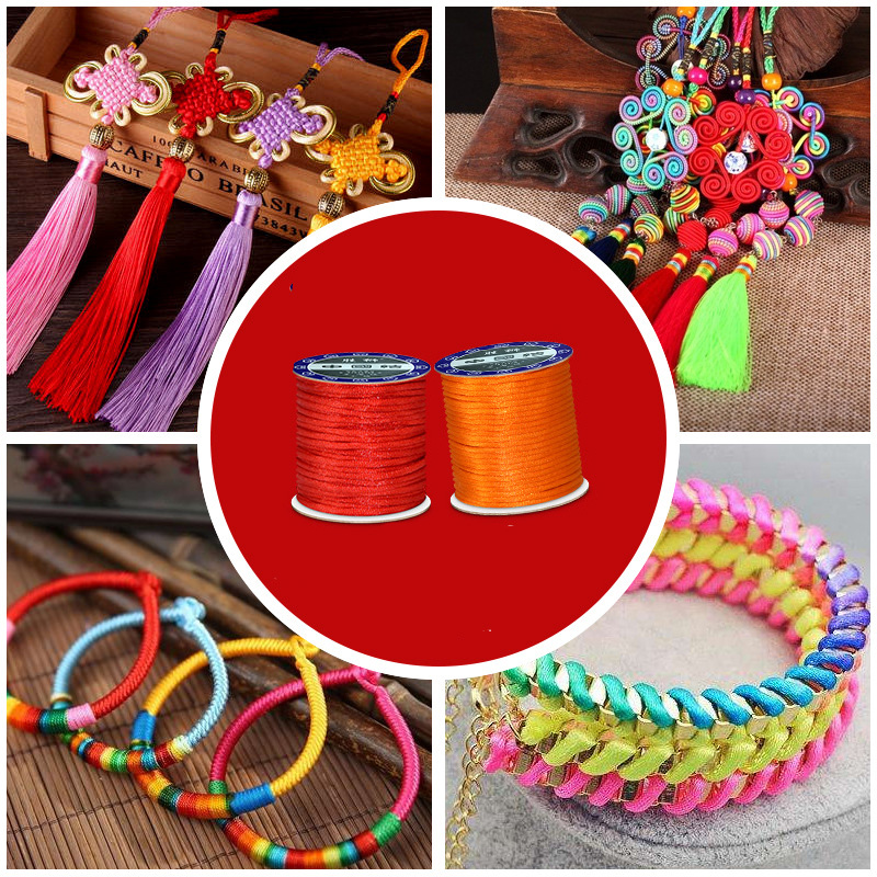 1.5 مللي متر 2 مللي متر 2.5 مل - مراجعة Knotting Cord Silk وسعره