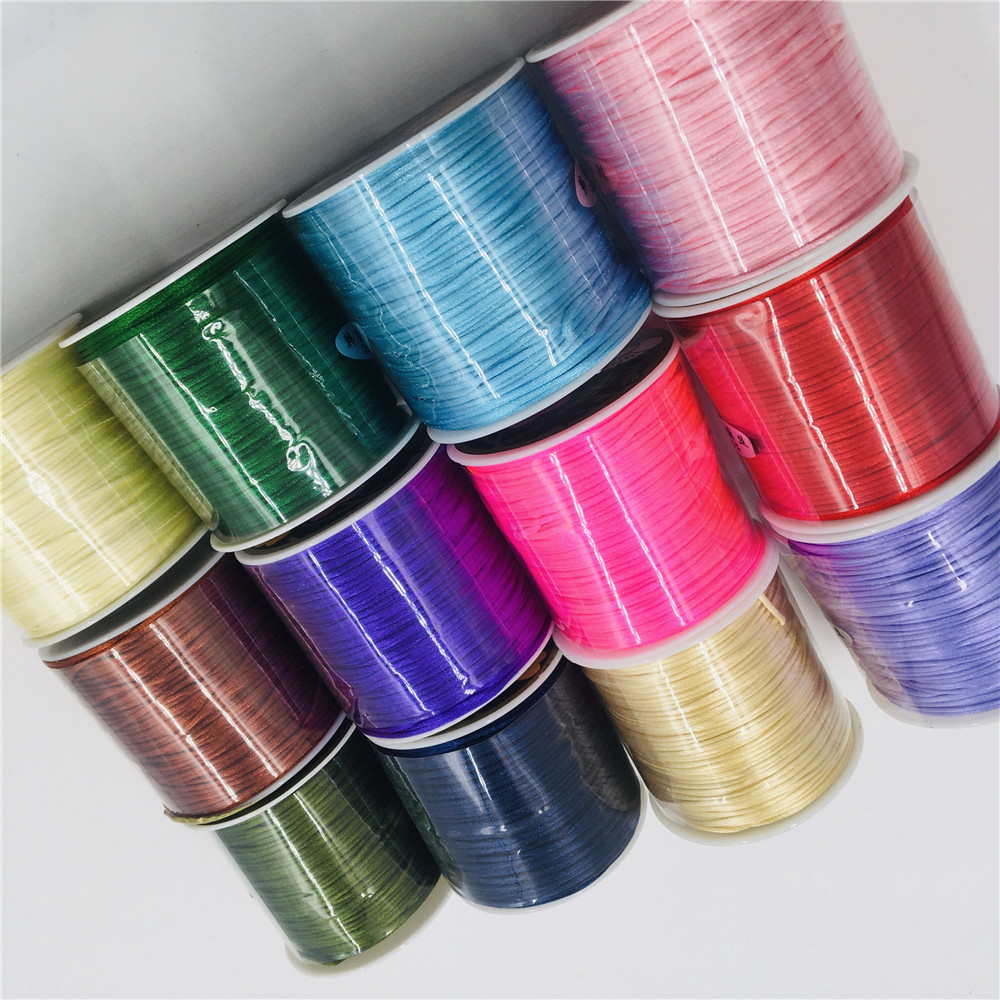 حبال نايلون بوليستر من الساتان - مراجعة Knotting Cord Silk وسعره