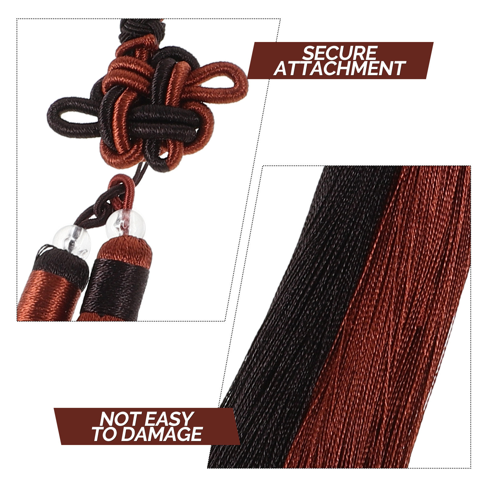 قطعتان من شرّابات السيف الصيني - مراجعة Knotting Cord Silk وسعره