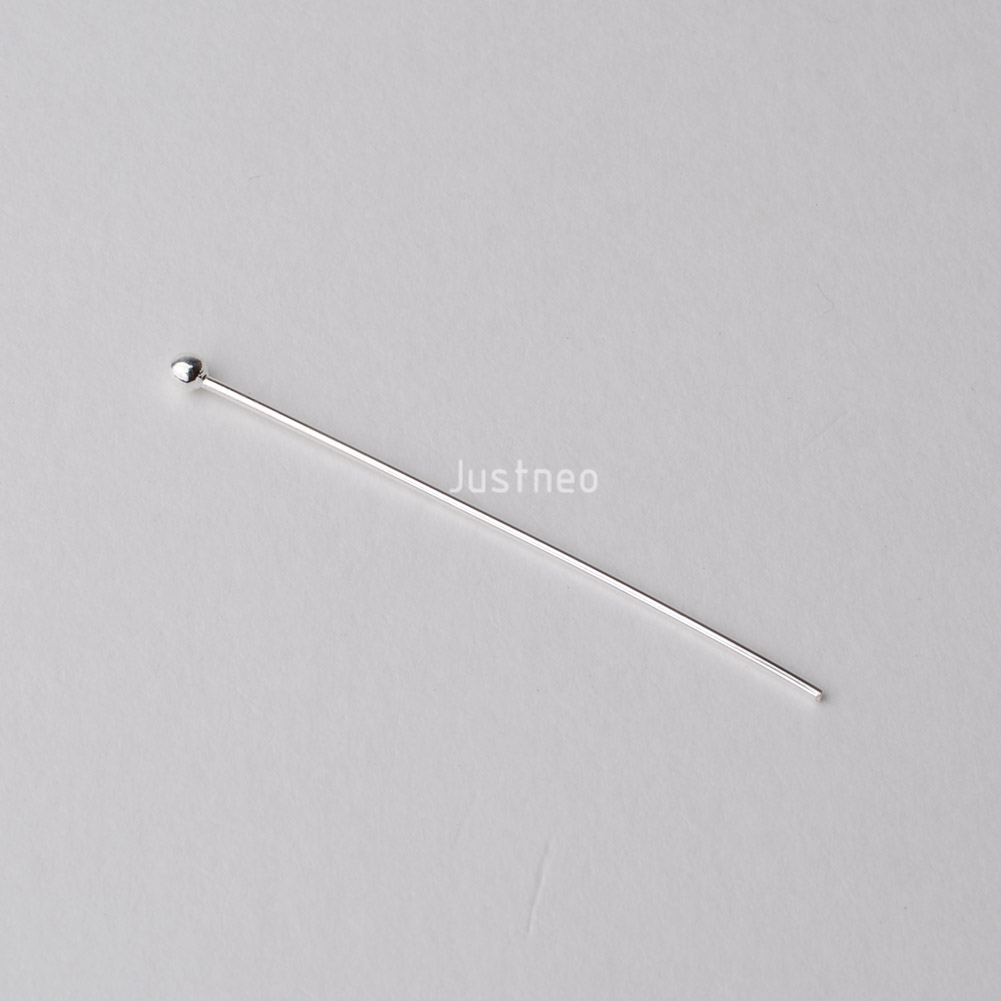 دبابيس فضية عيار 925 برؤوس كرو - مراجعة Jewelry Making Silver وسعره