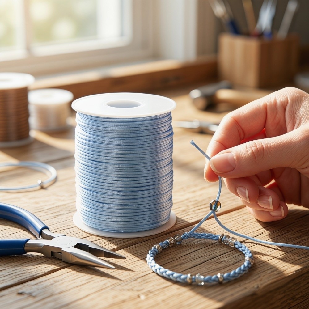 حبل حرفي بطول 100 متر، حبل سات - مراجعة Knotting Cord Silk وسعره