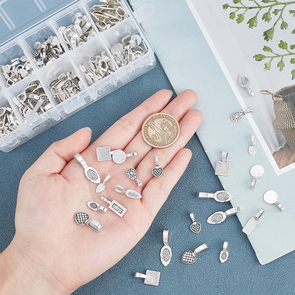 200 قطعة 10 نمط سبائك الفضة ال - مراجعة Jewelry Making Silver وسعره