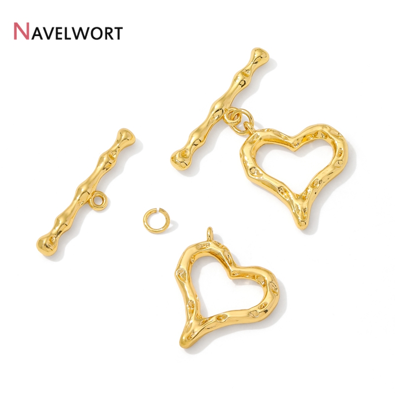 مشابك على شكل قلب مطلية بالذهب - مراجعة Jewelry Making Metal وسعره