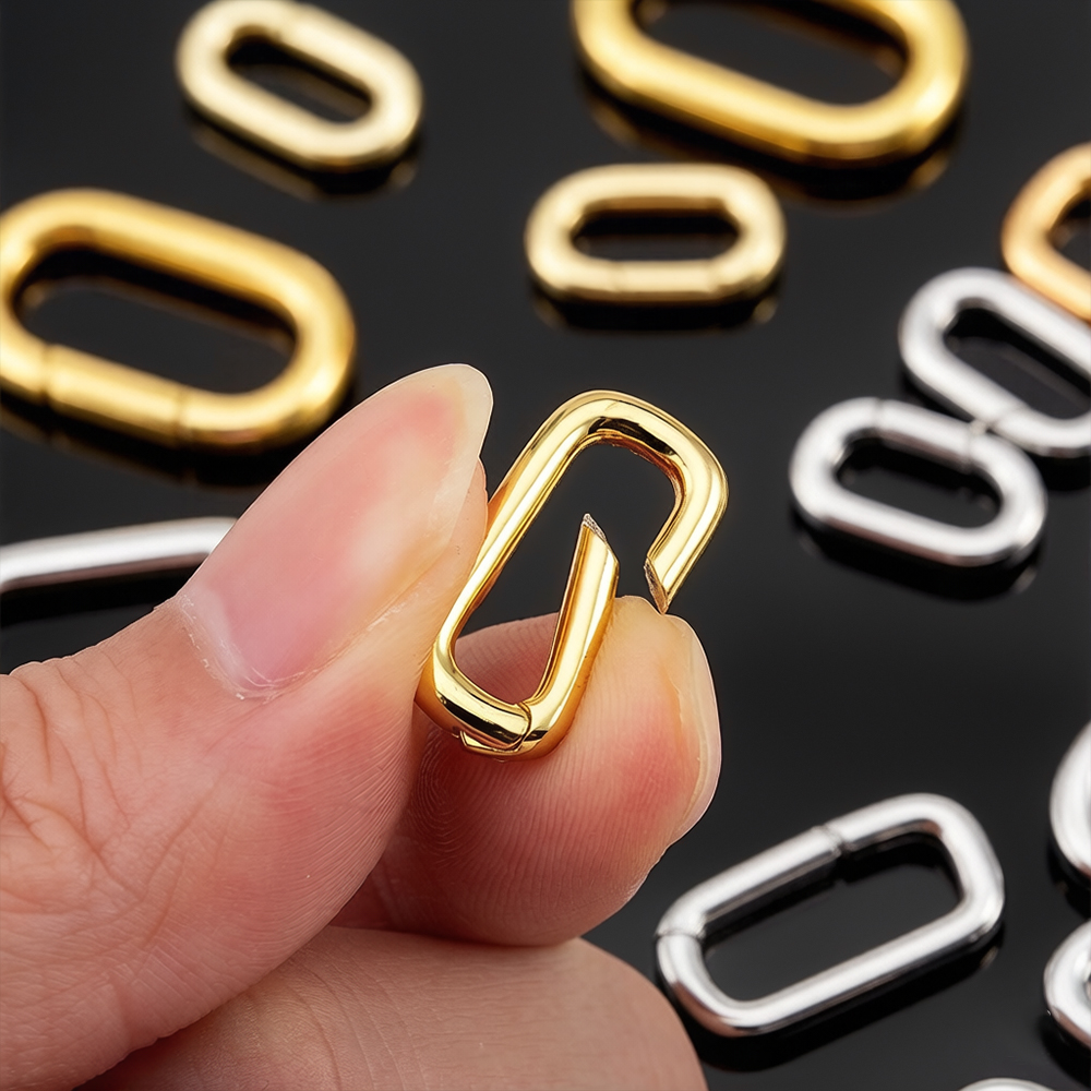 قطعتان من مشابك قلادة بيضاوية  - مراجعة Jewelry Making Metal وسعره